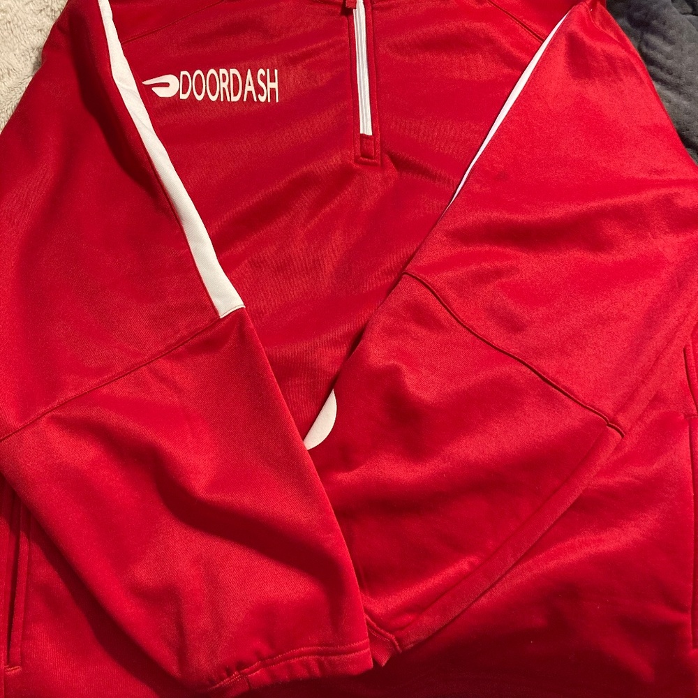 DoorDash 1/4 zip sweatshirt